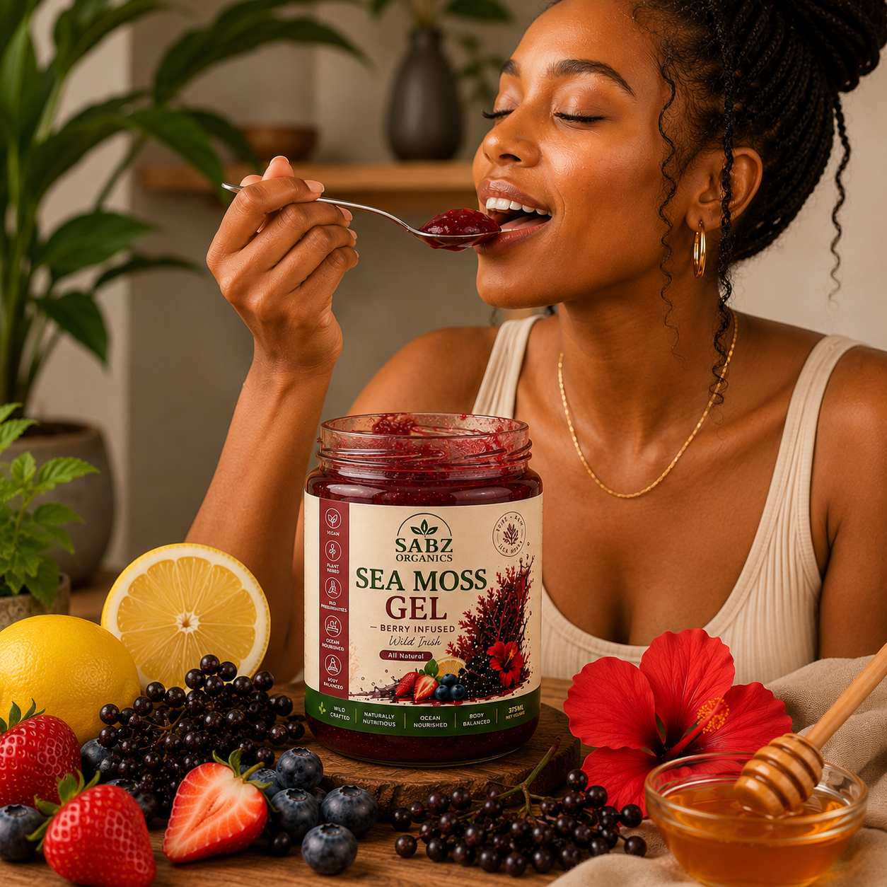 Berry Infused Sea Moss Gel – 375ml