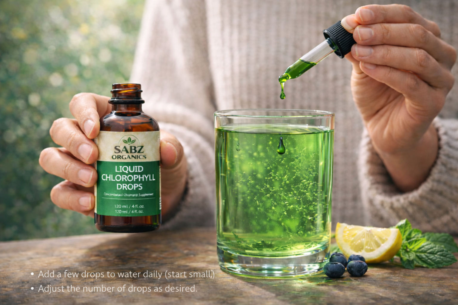 Liquid Chlorophyll Drops (Concentrate) — 120ml